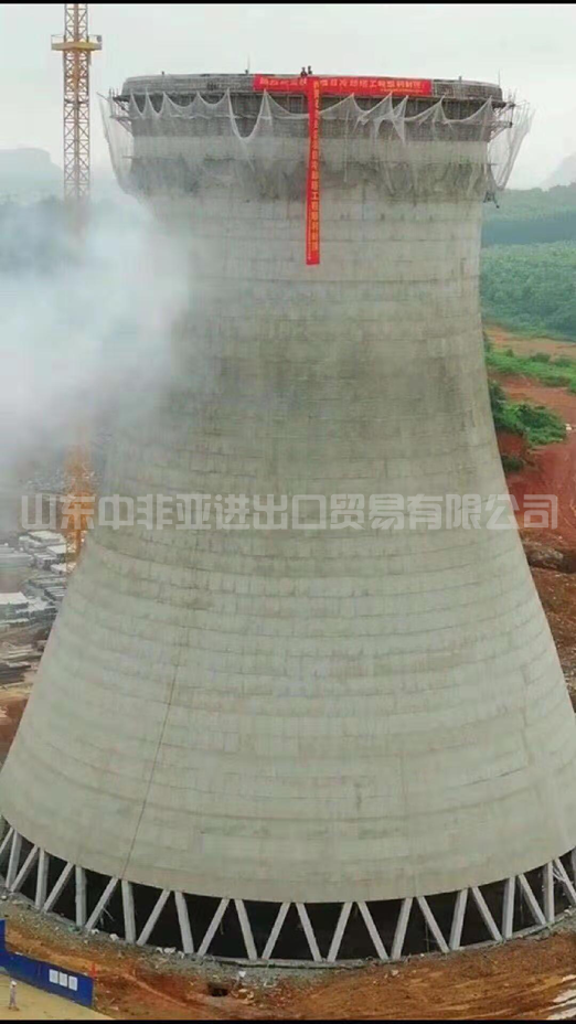 2019年8月黑龙江双丰中基华业1500平米冷却塔封顶