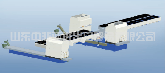 CNC trilateral plate bevelling machine