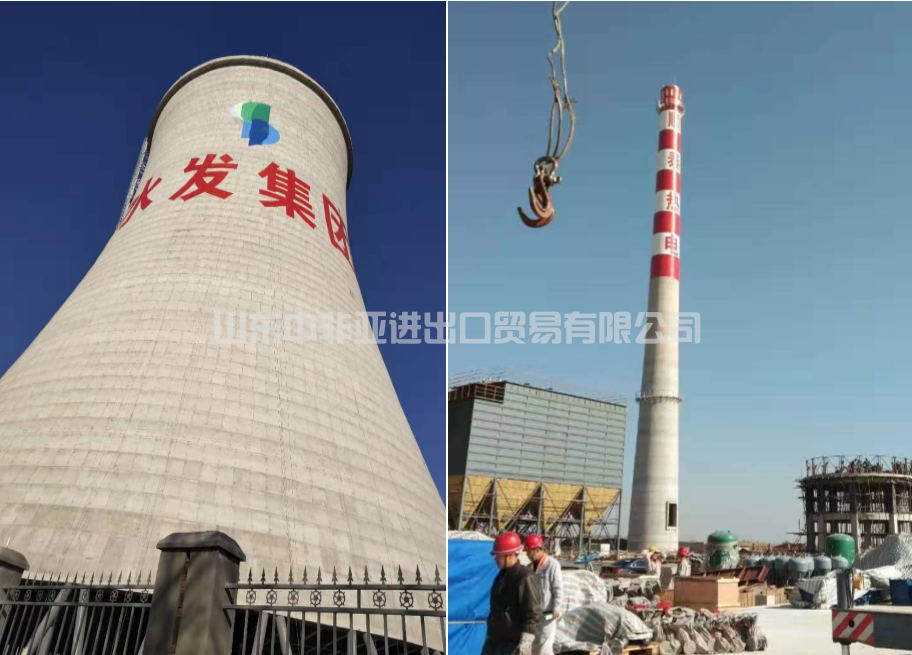 In 2018, Shuifa Group completed 2500 horizontal cooling tower and 100 meters chimney