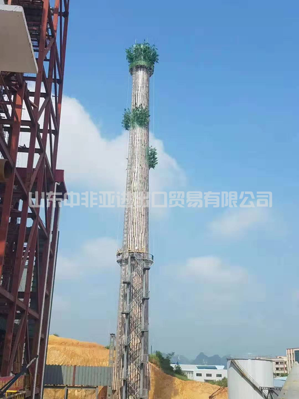 In August 2017, Guangxi Guigang 100 chimneys were completed