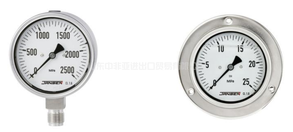 Stainless steel pressure gauge